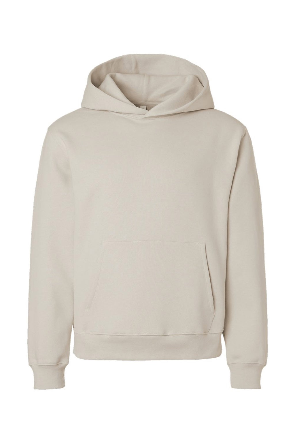 Bella + Canvas BC4719 Mens Hooded Sweathshirt w/ Pouch Pocket Dust Flat Front