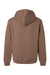 Bella + Canvas BC4719 Mens Hooded Sweathshirt w/ Pouch Pocket Vintage Brown Flat Back