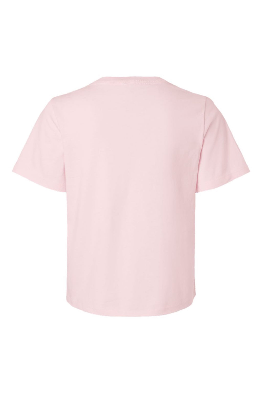 Bella + Canvas BC6110 Womens Short Sleeve Crewneck T-Shirt Soft Pink Flat Back