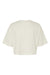 Bella + Canvas 6482 Womens Jersey Cropped Short Sleeve Crewneck T-Shirt Vintage White Flat Front