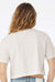 Bella + Canvas 6482 Womens Jersey Cropped Short Sleeve Crewneck T-Shirt Vintage White Model Back