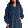 Port Authority Mens Plush Fleece Poncho w/ Pockets - River Navy Blue - NEW