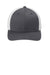 Port Authority Hats C110 Mens Mesh Flexfit Hat Graphite Grey/White Flat Front