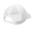 Port Authority Hats C110 Mens Mesh Flexfit Hat White Flat Back
