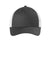 Port Authority Hats C402LP Mens Low Profile Snapback Trucker Hat Steel Grey/White Flat Front