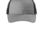 Port Authority Hats Mens Low Profile Snapback Trucker Hat - Heather Grey/Black