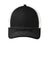 Port Authority Hats C402 Mens Adjustable Trucker Hat Black/White Flat Front