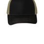 Port Authority Hats Mens Adjustable Trucker Hat - Black/Tan