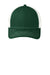 Port Authority Hats C402 Mens Adjustable Trucker Hat Dark Green/White Flat Front