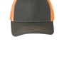 Port Authority Hats Mens Adjustable Trucker Hat - Steel Grey/Neon Orange