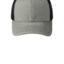 Port Authority Hats Mens Adjustable Trucker Hat - Heather Grey/Rich Navy Blue