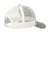 Port Authority Hats C402 Mens Adjustable Trucker Hat Heather Grey/White Flat Back