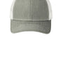 Port Authority Hats Mens Adjustable Trucker Hat - Heather Grey/White