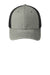 Port Authority Hats C402 Mens Adjustable Trucker Hat Heather Grey/Black Flat Front
