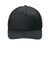 Port Authority Hats C405LP Mens Low Profile Snapback Trucker Hat Black Flat Front
