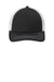 Port Authority Hats C405LP Mens Low Profile Snapback Trucker Hat Black/White Flat Front