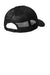 Port Authority Hats C405 Mens Snapback Trucker Hat Black Flat Back