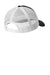 Port Authority Hats C405 Mens Snapback Trucker Hat Black/White Flat Back