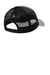 Port Authority Hats C405 Mens Snapback Trucker Hat Heather Grey/Black Flat Back