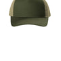 Port Authority Hats Mens Snapback Trucker Hat - Olive Drab Green/Tan