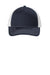 Port Authority Hats C405 Mens Snapback Trucker Hat Rich Navy Blue/White Flat Front