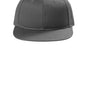 Port Authority Hats Mens Snapback Flat Bill Hat - Steel Grey