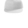 Port Authority Hats Mens Snapback Flat Bill Hat - White