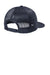 Port Authority Hats C407 Mens Snapback Flat Bill Trucker Hat Rich Navy Blue Flat Back