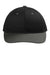 Port Authority Hats C408 Mens Snapback Hat Black/Steel Grey Flat Front