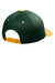 Port Authority Hats C408 Mens Snapback Hat Dark Green/Gold Flat Back