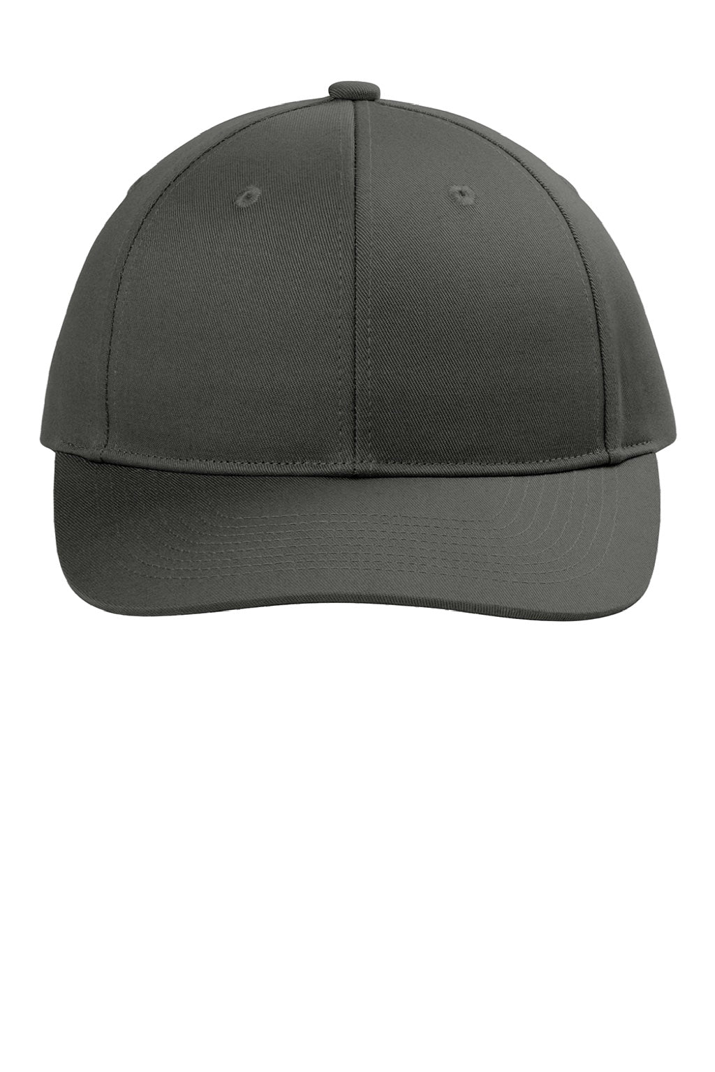 Port Authority Hats C408 Mens Snapback Hat Steel Grey Flat Front