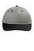 Port Authority Hats C408 Mens Snapback Hat Heather Grey/Black Flat Front