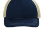 Port Authority Hats Mens Snapback Trucker Hat - True Navy Blue/Tan