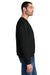 Jerzees C12M Mens Rugged Crewneck Sweatshirt Black Ink Model Side