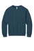 Jerzees C12M Mens Rugged Crewneck Sweatshirt Washed Navy Bue Flat Front