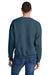 Jerzees C12M Mens Rugged Crewneck Sweatshirt Washed Navy Bue Model Back
