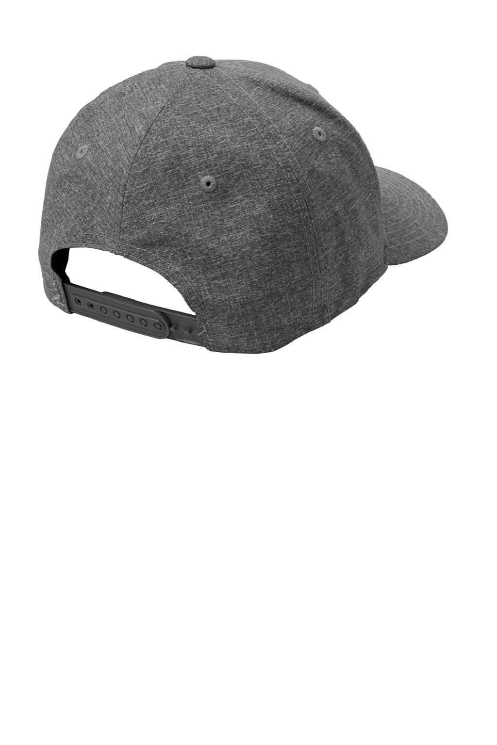 Port Authority Hats C301 Mens Performance Flexfit Snapback Hat Heather Grey Flat Back
