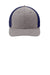 Port Authority Hats C302 Mens Melange Mesh Back Flexfit Trucker Hat True Navy Blue/Heather Grey Flat Front
