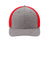 Port Authority Hats C302 Mens Melange Mesh Back Flexfit Trucker Hat True Red/Heather Grey Flat Front