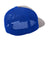 Port Authority Hats C302 Mens Melange Mesh Back Flexfit Trucker Hat True Royal Blue/Heather Grey Flat Back