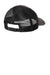Port Authority Hats C600 Mens Distressed Mesh Back Adjustable Hat Steel Grey/Black Flat Back