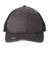 Port Authority Hats C600 Mens Distressed Mesh Back Adjustable Hat Steel Grey/Black Flat Front