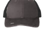 Port Authority Hats Mens Distressed Mesh Back Adjustable Hat - Steel Grey/Black