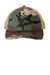 Port Authority Hats C600 Mens Distressed Mesh Back Adjustable Hat Military Camo/Khaki Flat Front