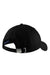 Port Authority Hats C608 Mens Easy Care Adjustable Hat Black Flat Back