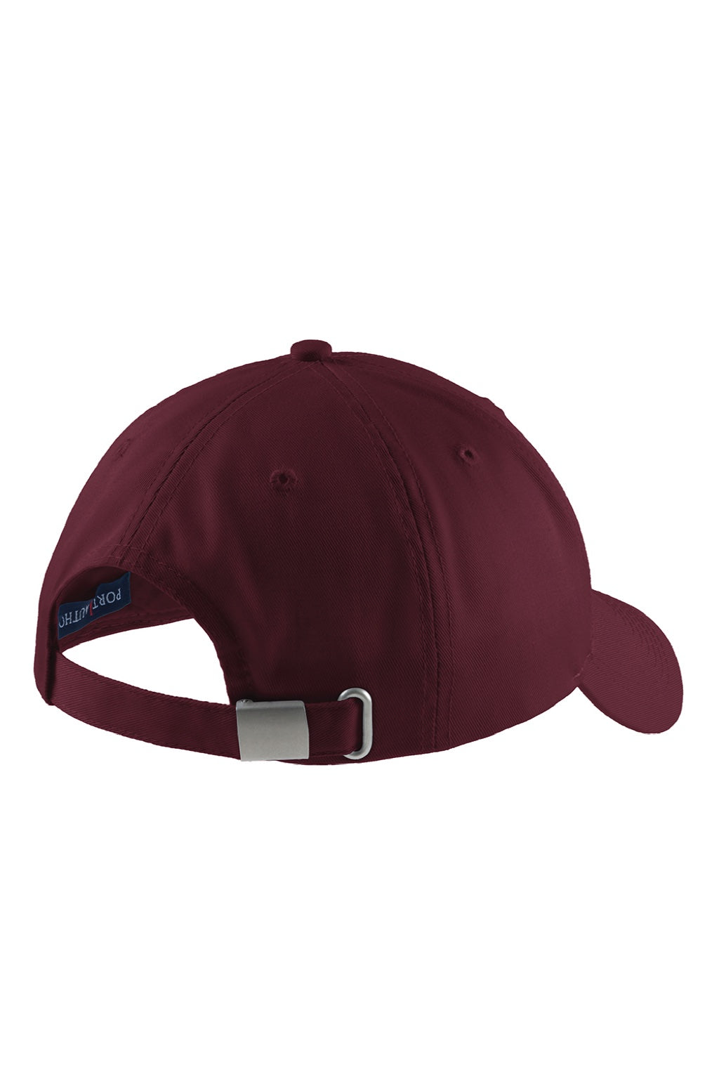 Port Authority Hats C608 Mens Easy Care Adjustable Hat Burgundy Flat Back