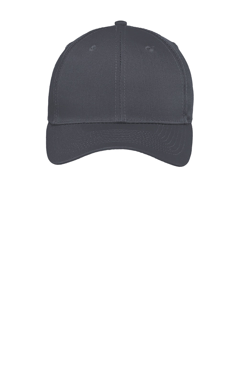 Port Authority Hats C608 Mens Easy Care Adjustable Hat Steel Grey Flat Front