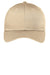 Port Authority Hats C608 Mens Easy Care Adjustable Hat Stone Brown Flat Front