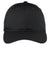 Port Authority Hats C800 Mens Fine Twill Adjustable Hat Black Flat Front