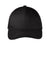Port Authority Hats C801 Mens Fine Twill Snapback Hat Black Flat Front